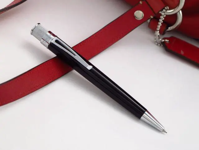 Alt view image 4 of 6 - Retro 51 Tornado Classic Lacquer Rollerball Pen - Black