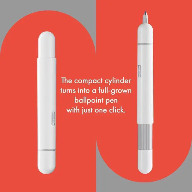 Alt view image 4 of 6 - LAMY L288WT Ballpoint Pen, Oil-based, Pico, White