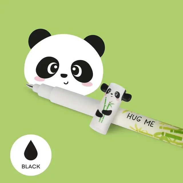 Alt view image 2 of 5 - LEGAMI Set of 12 Erasable Gel Pens with Thermosensitive Eraser Ink, Assorted Ink Colours and Barrel Designs, 0.7mm Tip, Animal