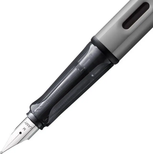 Alt view image 3 of 7 - LAMY Al-Star Anodized Metallic Fountain Pen, Aluminum Graphite Barrel, Broad Nib (L26B)