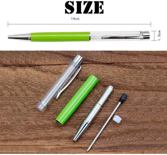 Alt view image 3 of 6 - Colorful Fillable Ink Empty Tube Ballpoint Pens Floating DIY Pens,Building Your Favorite Liquid Sand for Easter Gift 27 Pack