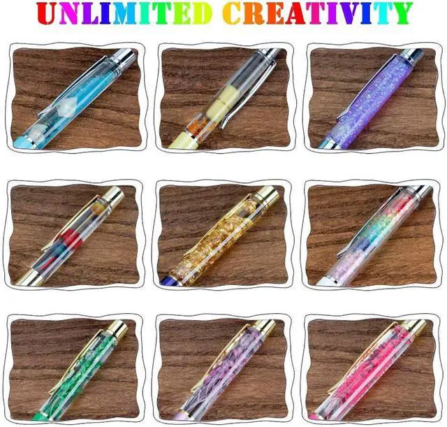 Alt view image 5 of 6 - Colorful Fillable Ink Empty Tube Ballpoint Pens Floating DIY Pens,Building Your Favorite Liquid Sand for Easter Gift 27 Pack