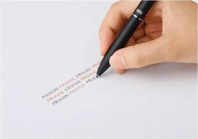 Alt view image 3 of 5 - Pilot Frixion Ballpoint Pen, Firxion Biz 2, Black & Red Ink, Gray (LFBT-3SUF-GY)