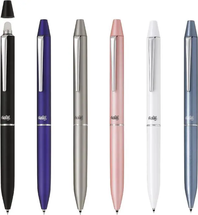 Alt view image 5 of 5 - Pilot Frixion Ballpoint Pen, Firxion Biz 2, Black & Red Ink, Gray (LFBT-3SUF-GY)