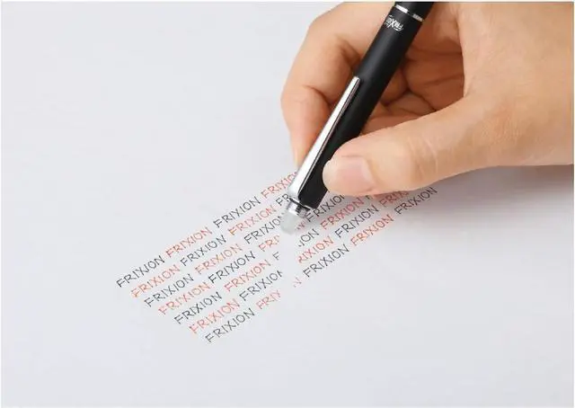 Alt view image 4 of 5 - Pilot Frixion Ballpoint Pen, Firxion Biz 2, Black & Red Ink, Gray (LFBT-3SUF-GY)