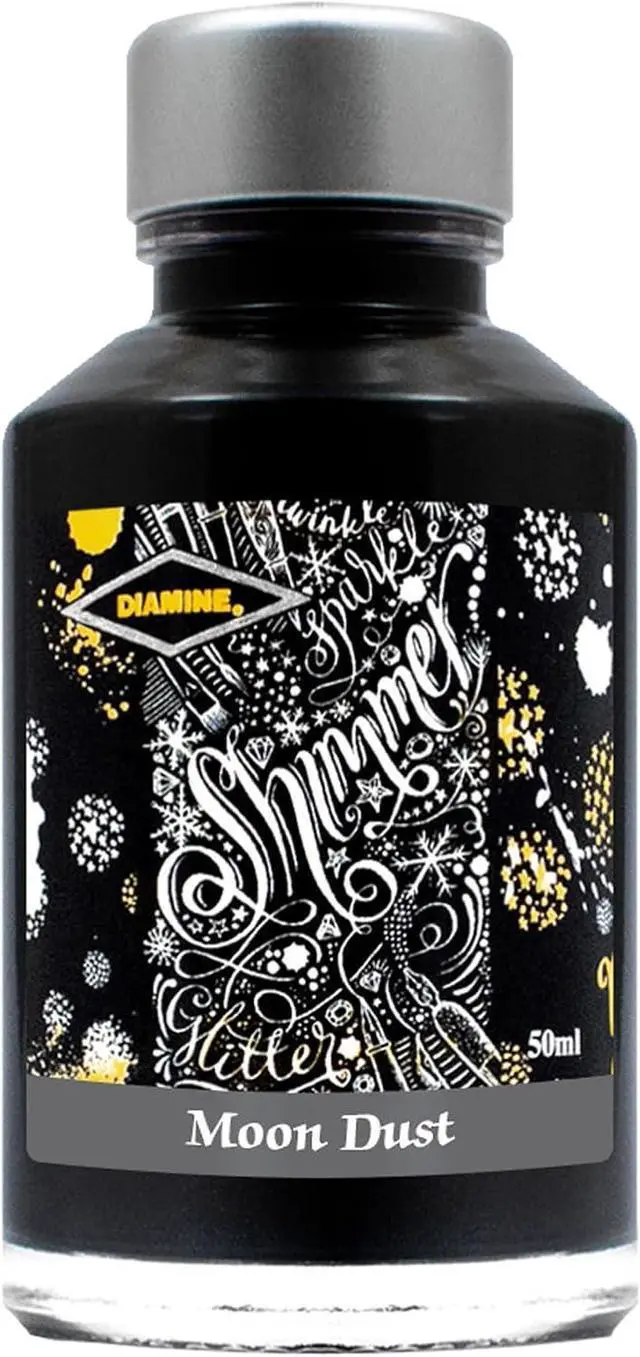 Alt view image 2 of 2 - Diamine Fountain Pen Bottled Ink, 50ml - Shimmering Moon Dust