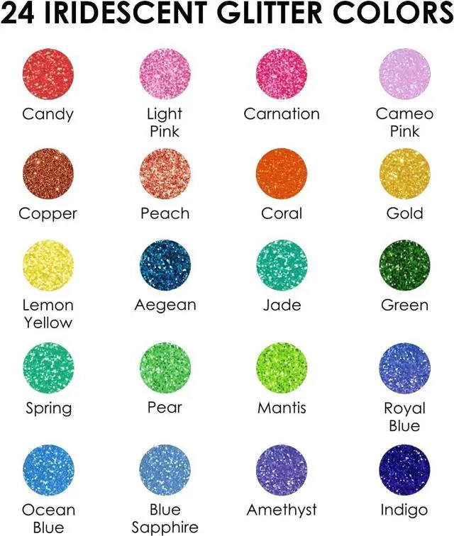 Alt view image 6 of 7 - Grabie Glitter Markers, 24 Pack Medium Tip Acrylic Paint Makers for Canvas, Fabric, Rock Painting, Quick-Drying Water-Based Metallic Glitter Pens for Paper, DIY Crafts, Art Supplies for Kids & Adults
