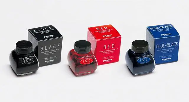 Alt view image 4 of 4 - Platinum Fountain Pen Ink Bottle 60ml Black