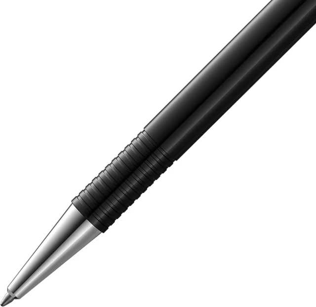 Alt view image 2 of 4 - LAMY Black Logo M+ Ballpoint Pen with Black Ink (L204MBK)