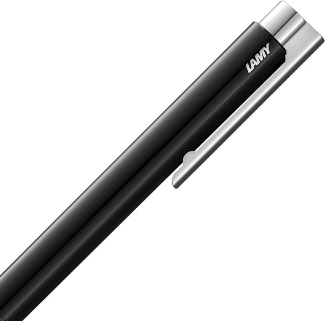 Alt view image 3 of 4 - LAMY Black Logo M+ Ballpoint Pen with Black Ink (L204MBK)