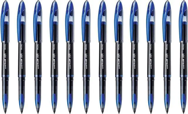 Main image of uniball Air Porous Point Pens, Medium Point (0.7mm), Blue, 12 Pack