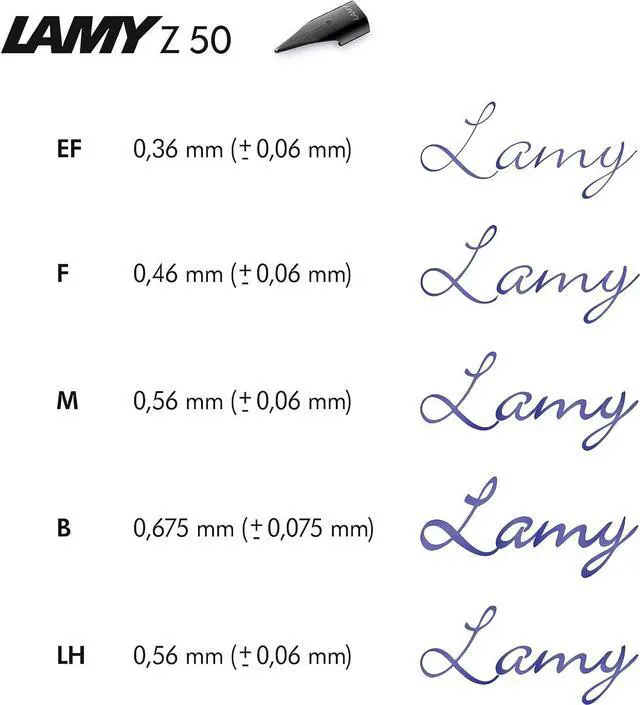 Main image of Lamy Z 50 Bold Nib Set - Black