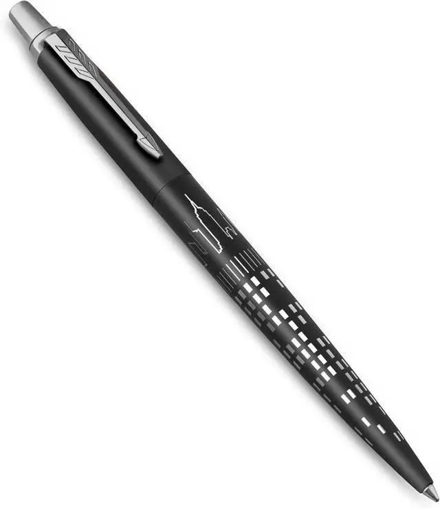 Alt view image 4 of 5 - Parker Jotter Ballpoint Pen | Special Edition | NYC Black CT | Medium Point with Blue Ink | Gift Box