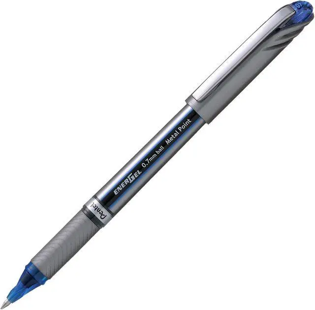 Alt view image 4 of 5 - Pentel Energel Plus Roller Ball Pen (Medium) - Blue (Pack of 12)