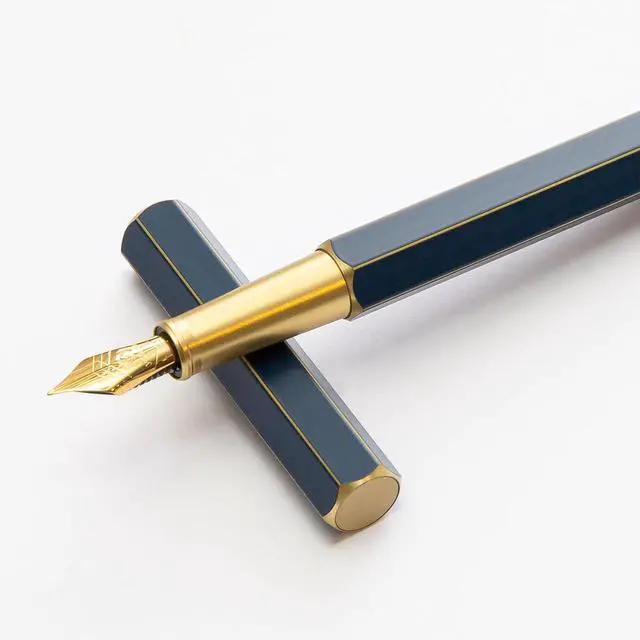 Main image of YSTUDIO Stunning Classic Revolve Fountain Pen, Schmidt Gilded Nib, Best Pen Gift Set for Men & Women, Professional, Executive Office, Nice PensblueM nib