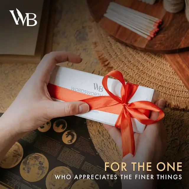 Alt view image 7 of 7 - Wordsworth and Black Ballpoint Pen Set - Stunning Luxury Pen Bamboo Cherrywood Gold Finish, Refillable, Best Ball Pen for Men & Women, Black Ink Refill, Elegant, Point Pen