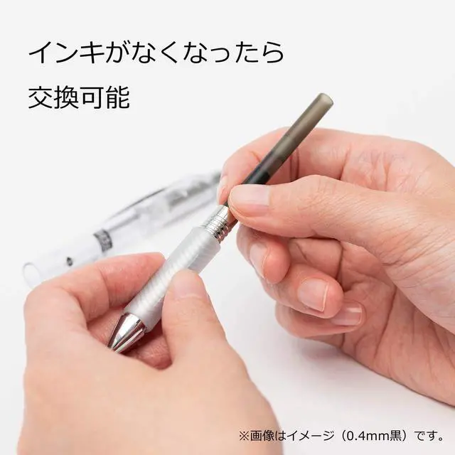 Alt view image 5 of 6 - Pentel BL77TL-A Gel Ink Ballpoint Pen, ENERGEL IN FREE 0.7 BLACK, 10 PCS