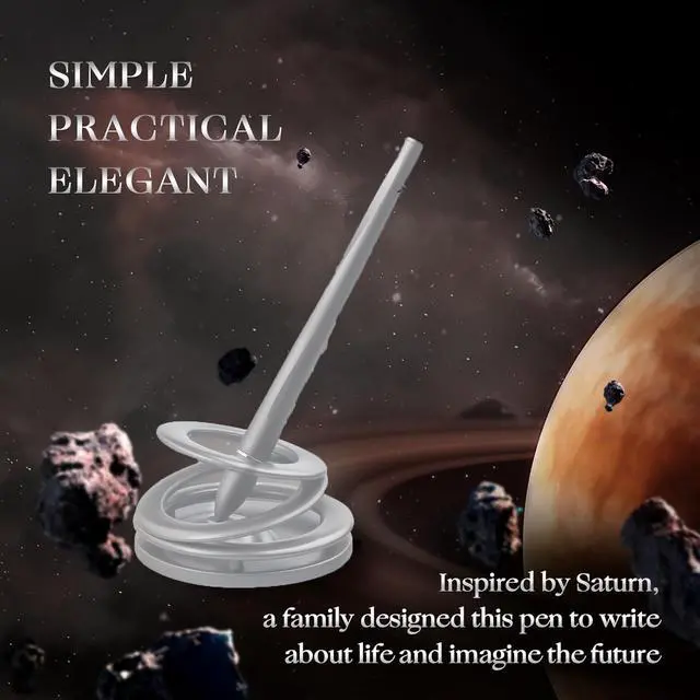 Alt view image 3 of 5 - Ballpoint pen STURNIUM 3.0 EDITION.Floating and Magnetic levitating pen for Desktop decoration.Luxury hoverpen gift for men and women (Multiple colors are available) (Starlight Silver)