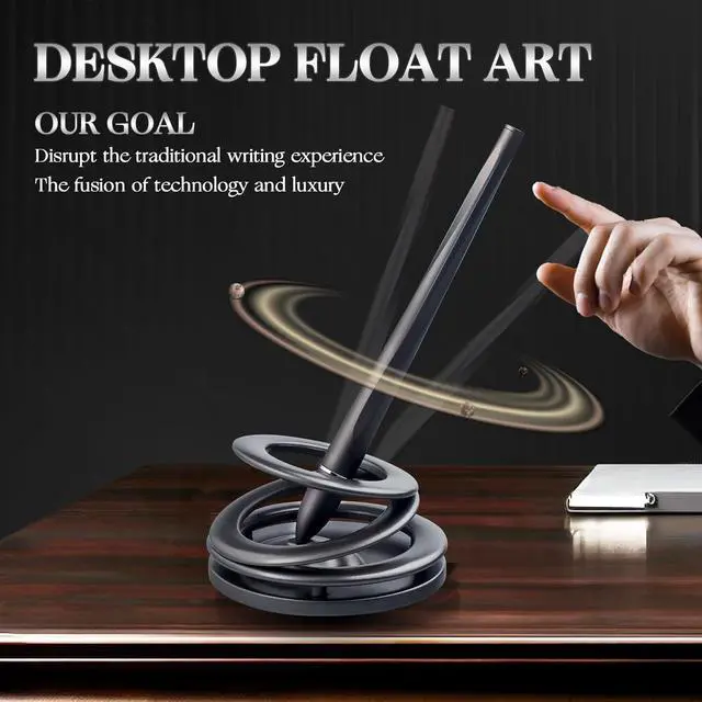 Alt view image 4 of 5 - Ballpoint pen STURNIUM 3.0 EDITION.Floating and Magnetic levitating pen for Desktop decoration.Luxury hoverpen gift for men and women (Multiple colors are available) (Starlight Silver)