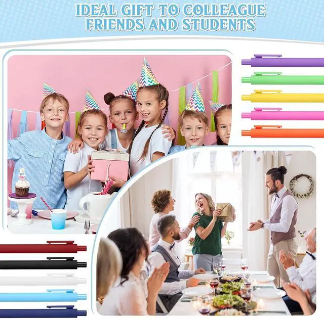 Alt view image 7 of 7 - Teling 100 Pcs Inspirational Pens in Bulk Motivational Ballpoint Pens Bulk with Funny Sayings Quotes Positive Thank You Gifts for Adults Employees Coworkers Team Staff(Classic Colors,Blank Style)