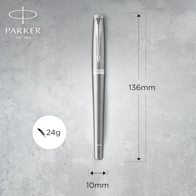 Alt view image 3 of 7 - Parker Urban Fountain Pen, Metro Metallic, Medium Nib with Blue Ink Refill, Gift Box (1931605)