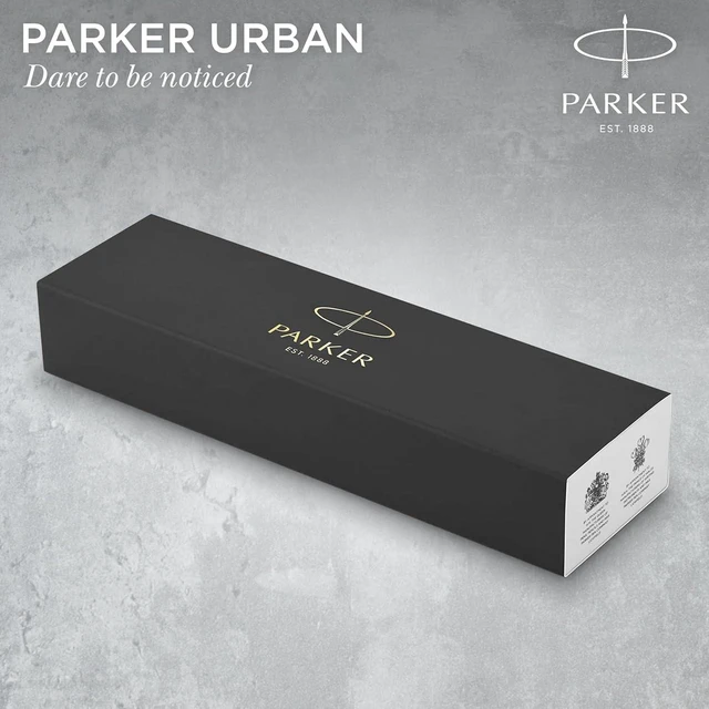 Alt view image 7 of 7 - Parker Urban Fountain Pen, Metro Metallic, Medium Nib with Blue Ink Refill, Gift Box (1931605)