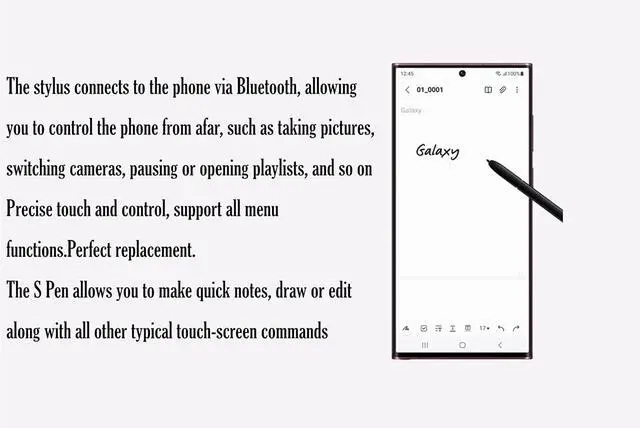 Alt view image 3 of 7 - Galaxy S24 Ultra S Pen withBluetooth Replacement for Samsung Galaxy S24 Ultra,S Pen S24 Ultra (Violet/Gray)