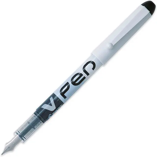 Alt view image 5 of 5 - PILOT V PEN - Erasable Disposable Fountain Pen - 0.6mm Nib Tip - Medium Line - Pack of 7 - Black, Red, Pink, Violet, Blue, Peacock & Green