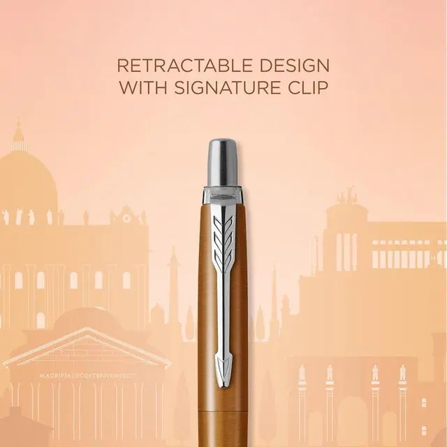 Alt view image 3 of 6 - Parker Jotter Ballpoint Pen | Special Edition | Rome Bronze CT | Medium Point with Blue Ink | Gift Box