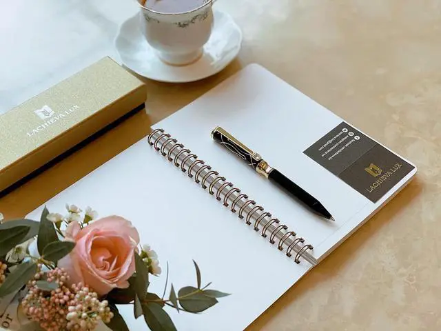 Alt view image 6 of 7 - LACHIEVA LUX Black Elegant Crystal Executive Metal Ballpoint Pen with German-made P900M Refills, Luxury and High end Writing Instruments for women-Black