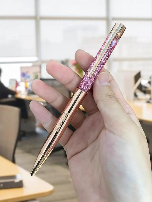 Alt view image 7 of 7 - Veway - Luxury Pens for Women, 5 Glitter Rose Gold Writing Pens, Exclusive Pen Sets for Women Gift, Refillable Ballpoint Gift Set for Teachers, Executives & Special Occasions