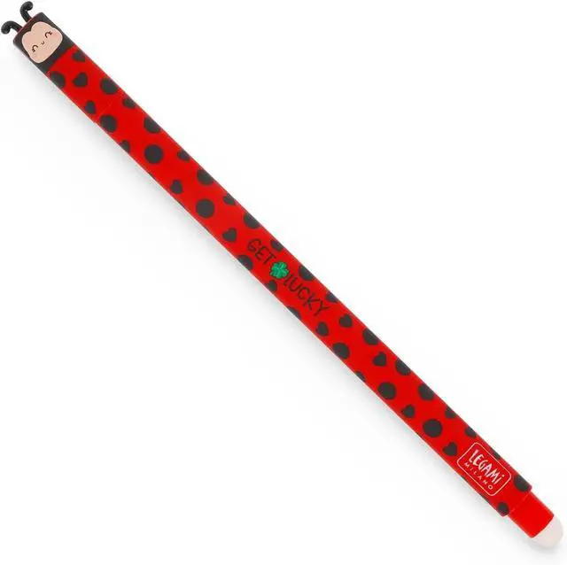 Alt view image 2 of 7 - LEGAMI - Set of 15 Erasable Gel Pens with Thermosensitive Erase Ink, Range of ink colours & barrel designs, 0.7mm Tip, Animal Designs, Ladybug, Monster, Tiger, and Farmyard