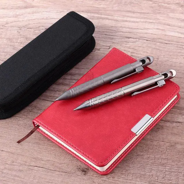 Alt view image 7 of 7 - SMOOTHERPRO Titanium Bolt Action Pen with Tungsten Side for EDC Pocket Outdoor Collection Signature Office Color Stonewash (TI01BK)