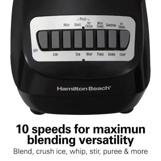 Alt view image 6 of 6 - Smoothie Blender 56oz 10 Speed