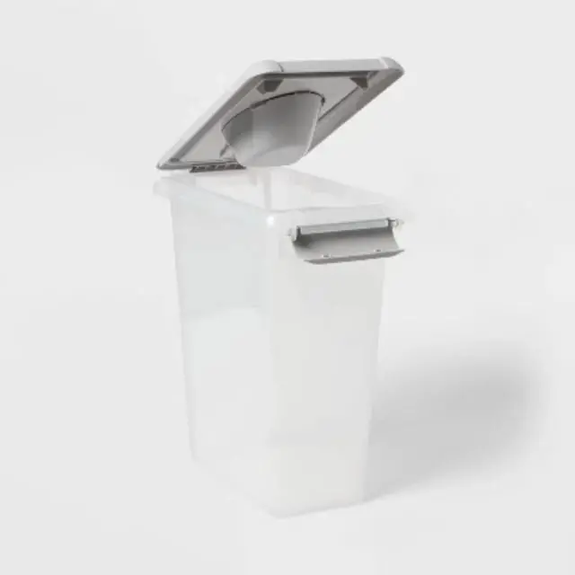 Alt view image 4 of 5 - Pet Food Storage Tub with Built-in Scoop, 8 Pounds Capacity, for Dog and Cat