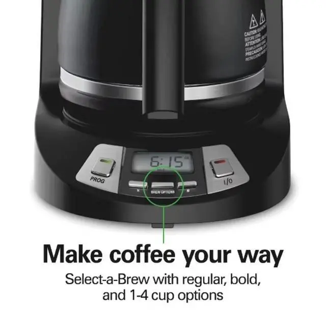 Alt view image 5 of 5 - 12 Cup Programmable Coffee Maker
