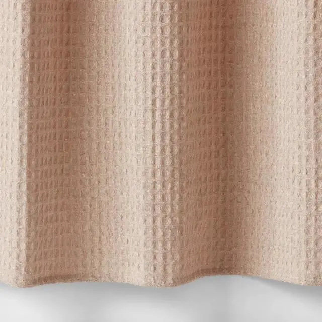 Alt view image 3 of 3 - Waffle Weave Shower Curtain-Durable fabric for long-lasting use
