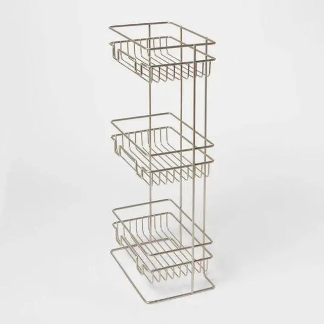Alt view image 3 of 3 - Bathroom Organizer with Rust-Resistant Steel