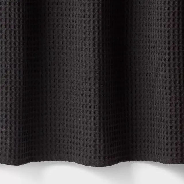 Alt view image 4 of 4 - Waffle Weave Shower Curtain-Durable fabric for long-lasting use