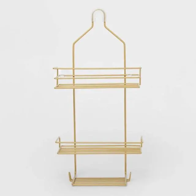 Main image of Bathroom Organizer, Gold Tone, 20" High, 10" Long