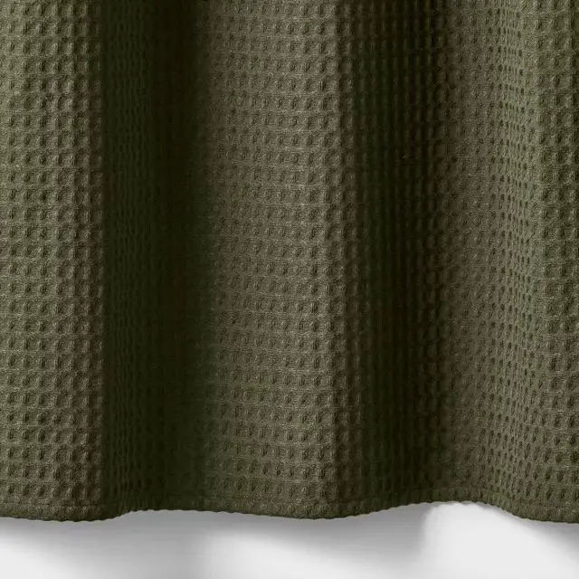 Alt view image 4 of 4 - Waffle Weave Shower Curtain-Durable fabric for long-lasting use