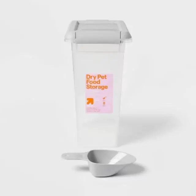 Alt view image 2 of 5 - Pet Food Storage Tub with Built-in Scoop, 8 Pounds Capacity, for Dog and Cat