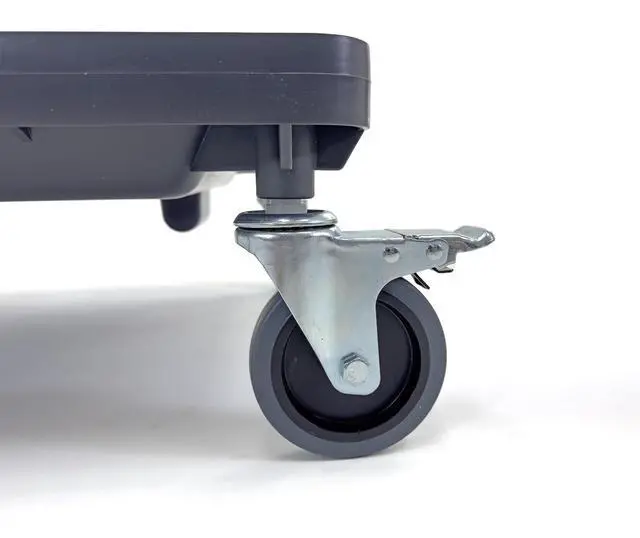 Alt view image 7 of 7 - Dolly for Dish Rack and Glass Rack | 2 Wheel Lock 4" | 250 lbs. max Capacity | Gray