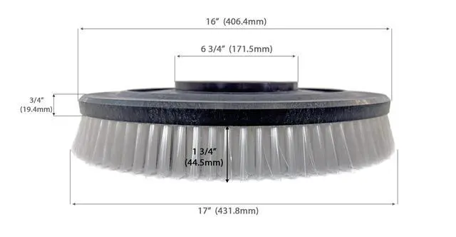 Alt view image 4 of 5 - Commercial Floor Scrubbing Brush for 17 Inch Rotary Floor Machines.