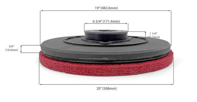 Alt view image 7 of 7 - Farag Janitorial Commercial Pad Driver for 20 Inch Rotary Floor Machines.