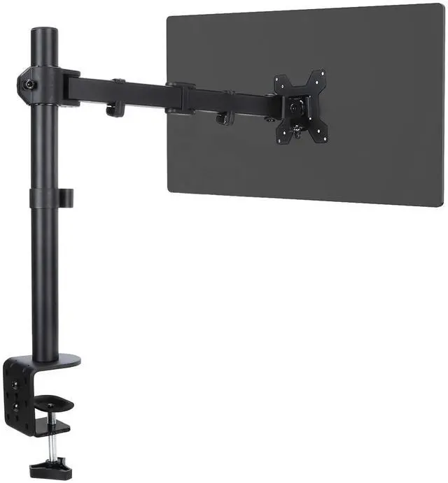 Alt view image 8 of 14 - Single Monitor Desk Mount, Heavy Duty Adjustable Monitor Stand for 13"-32" Screen, Monitor Arm Desk Mount Holds Up to 22lbs with C Clamp/Grommet Base