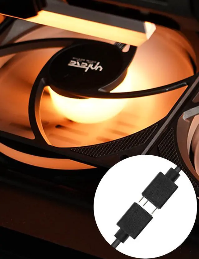 Alt view image 14 of 14 - 1-to-3 ARGB Splitter Cable, ARGB Cable, 5V 3 Pin Addressable RGB Extension Cable ARGB LED Sync Cable for Computer Chassis CPU Cooler and 5V ARGB Fan (2 Pack)