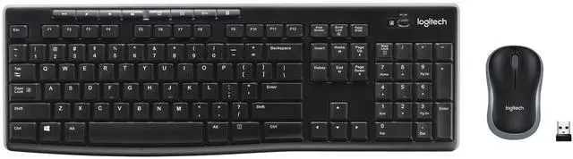 Alt view image 8 of 14 - MK270 Wireless Keyboard and Mouse Combo for Windows, 2.4 GHz Wireless, Compact Mouse, 8 Multimedia and Shortcut Keys, 2-Year Battery Life, for PC, Laptop - Black