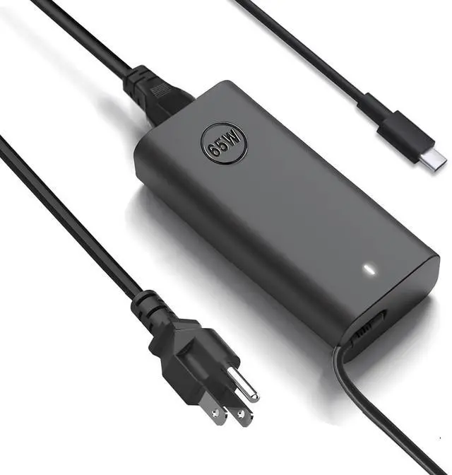Alt view image 8 of 14 - New 65W USB C Laptop Charger for Dell Laptop Charger,Dell USB C Charger for Dell Latitude 3340 3440 3540 5420 5430 5440 5520 7430 7420 7440,XPS 13 9360,Chromebook 3100 Type C AC Power Adapter Cord