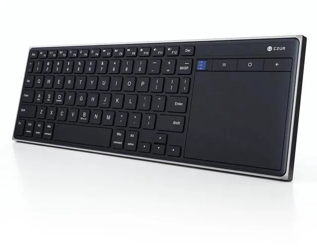Alt view image 8 of 14 - K5S Bluetooth Keyboard with Touchpad, Wireless & Wired Keyboard with Trackpad for PC, Laptop, Tablet & Phone, Multi-Device Portable Rechargeable Keyboard, for Windows/Mac/Android/iOS (No Backlit)